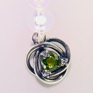 NWOT Pandora Spring Green Eternity Circle Dangle Charm